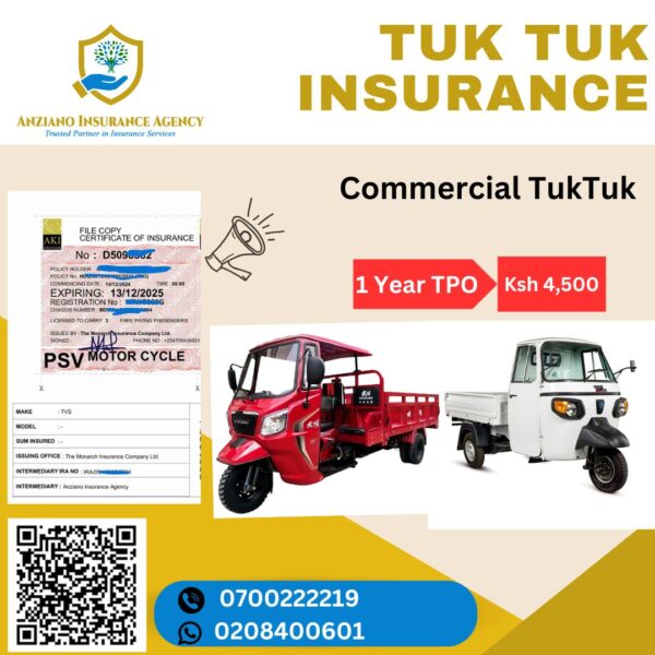 Affordable Online TUKTUK Insurance Certificate - Image 2