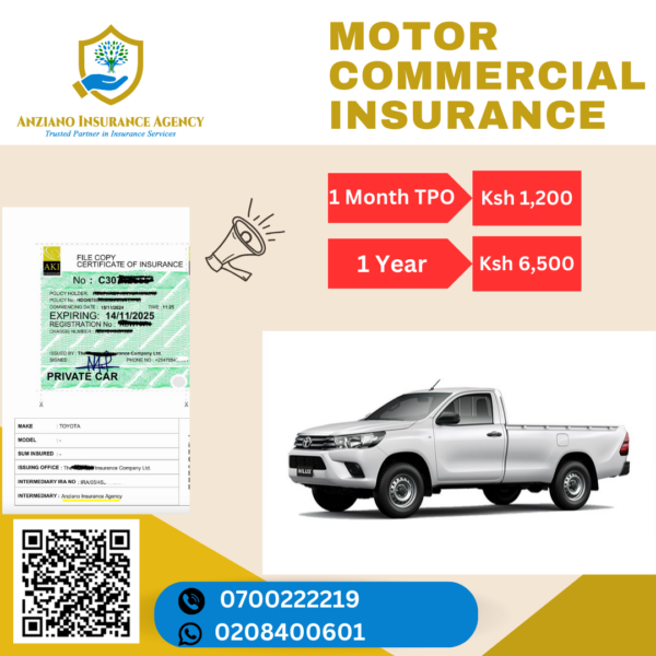 Motor Vehicles Commercial Insurance in Kenya