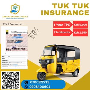 Affordable Online TUKTUK Insurance Certificate
