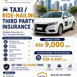 Online Hailing App's Taxi PSV TPO Insurance