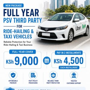 Online Hailing App's Taxi PSV TPO  Insurance